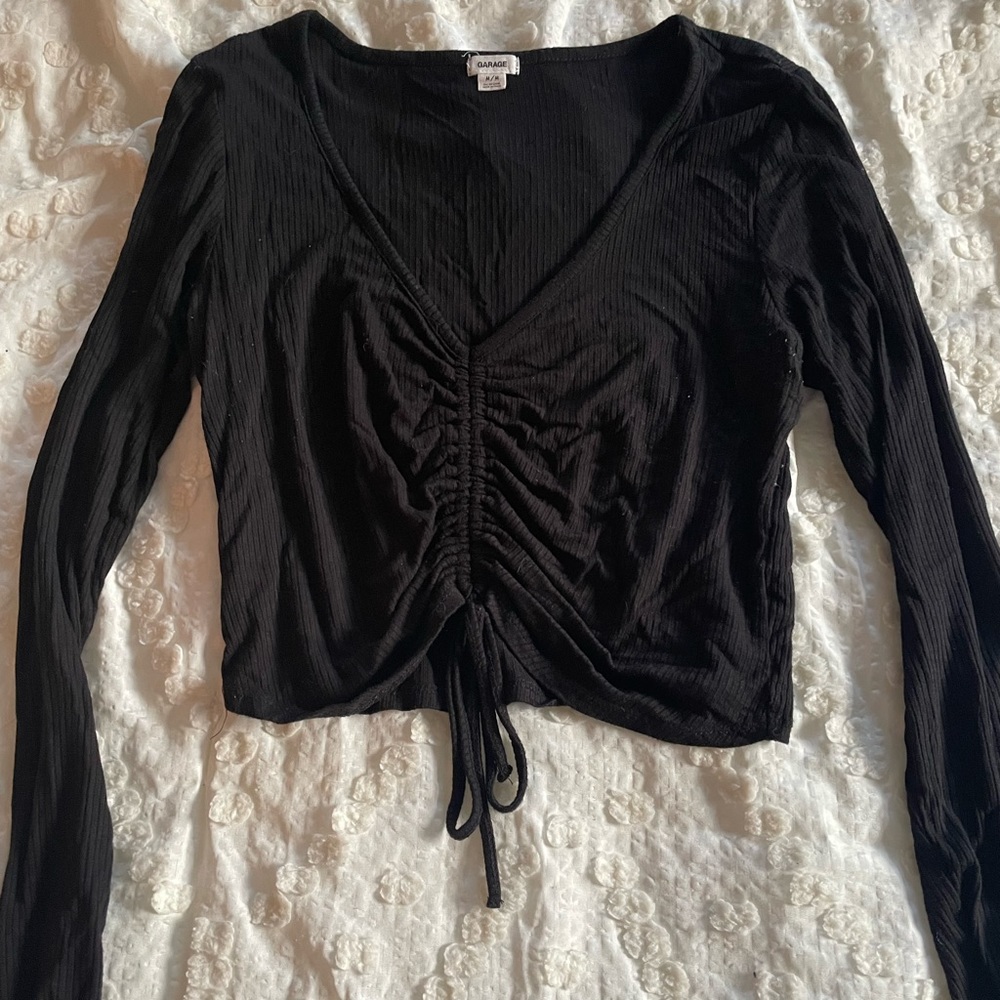 Garage Ruched Crop Top